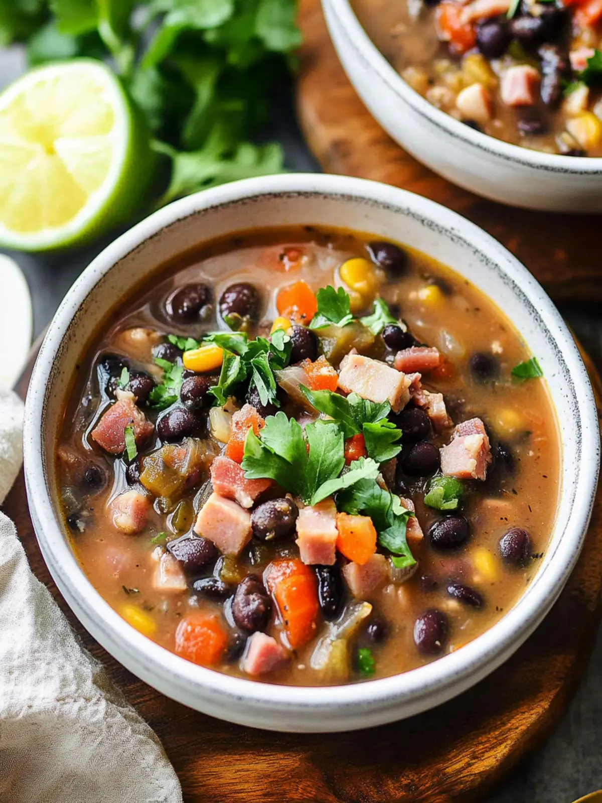 Black Bean and Ham Soup