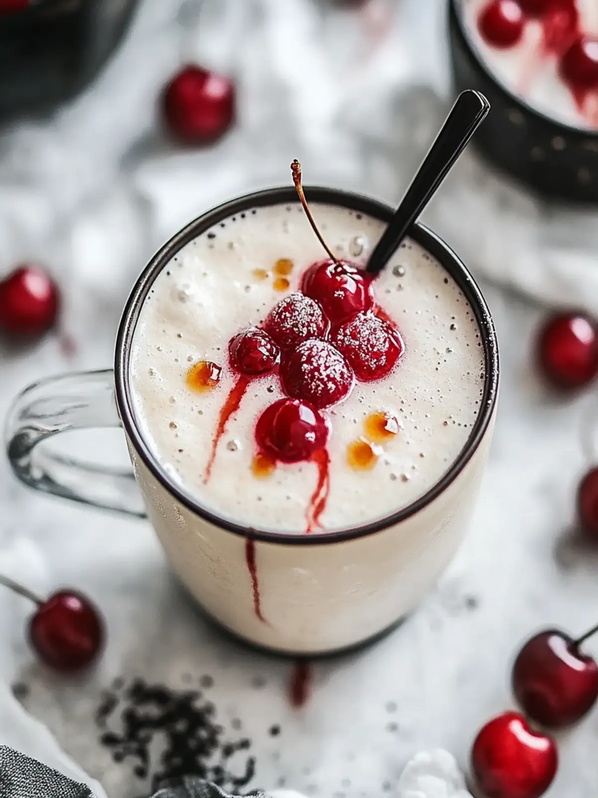 Cherry Vanilla Tea Latte