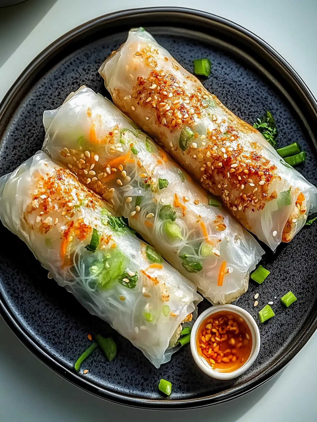 Air Fryer Rice Paper Noodle Rolls