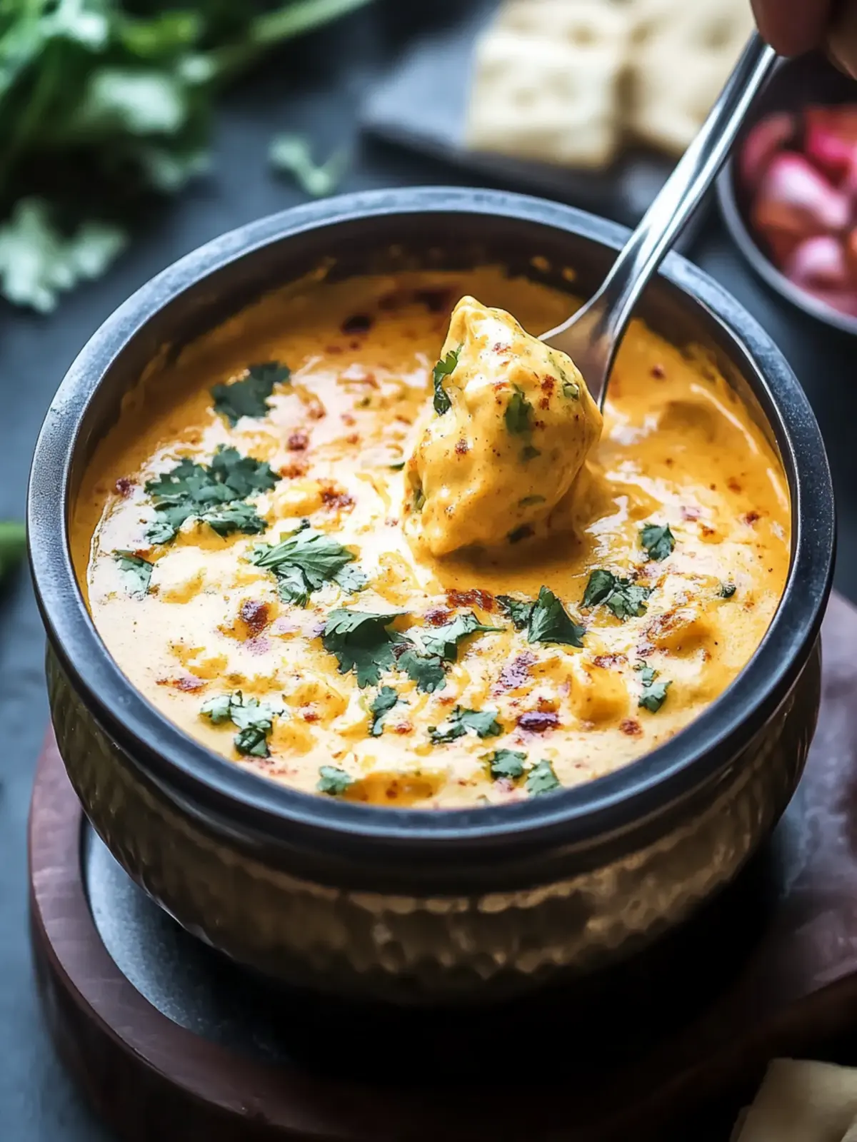 Spicy Pav Bhaji Fondue