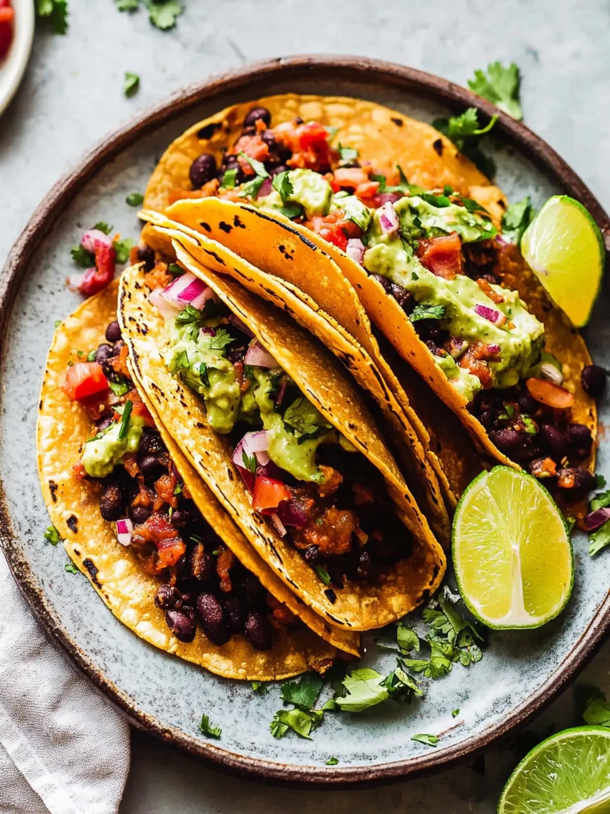 Crispy Black Bean Tacos