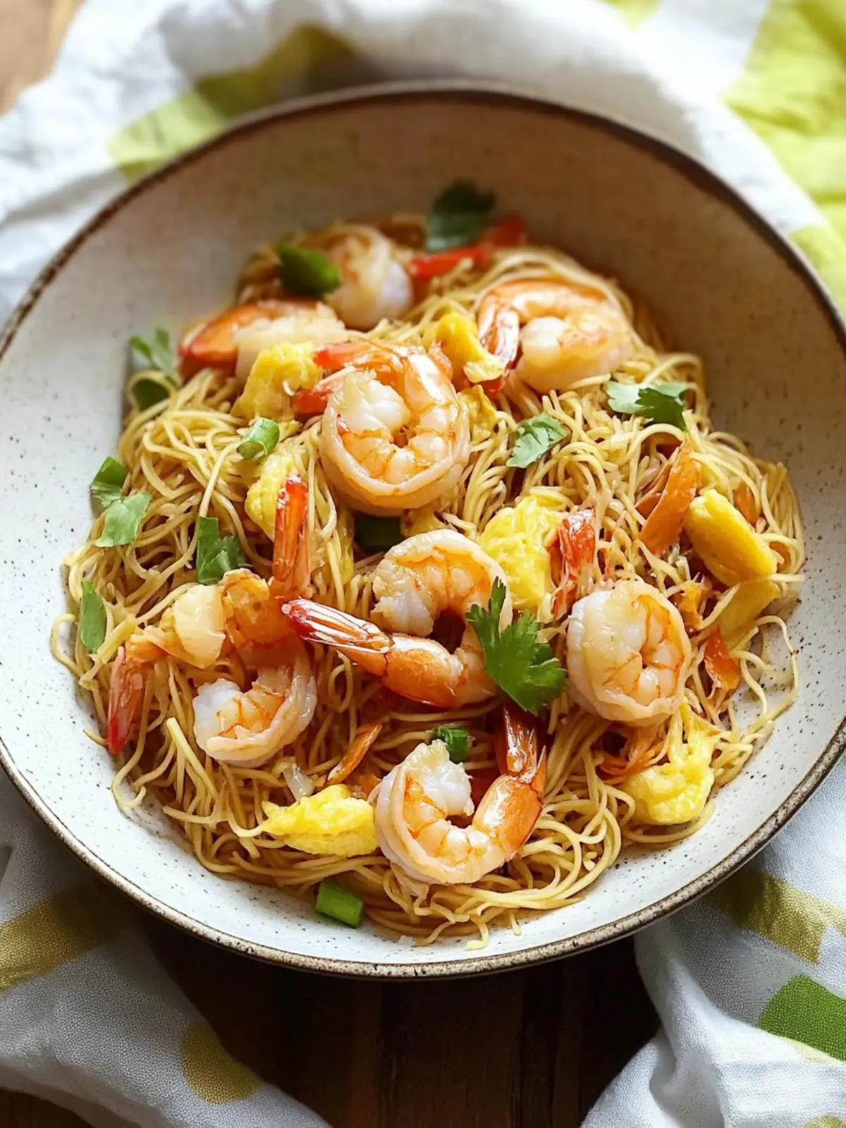 Singapore Noodles with Shrimp
