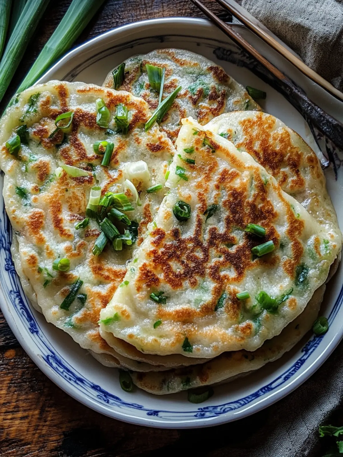 Authentic Chinese Scallion Pancakes