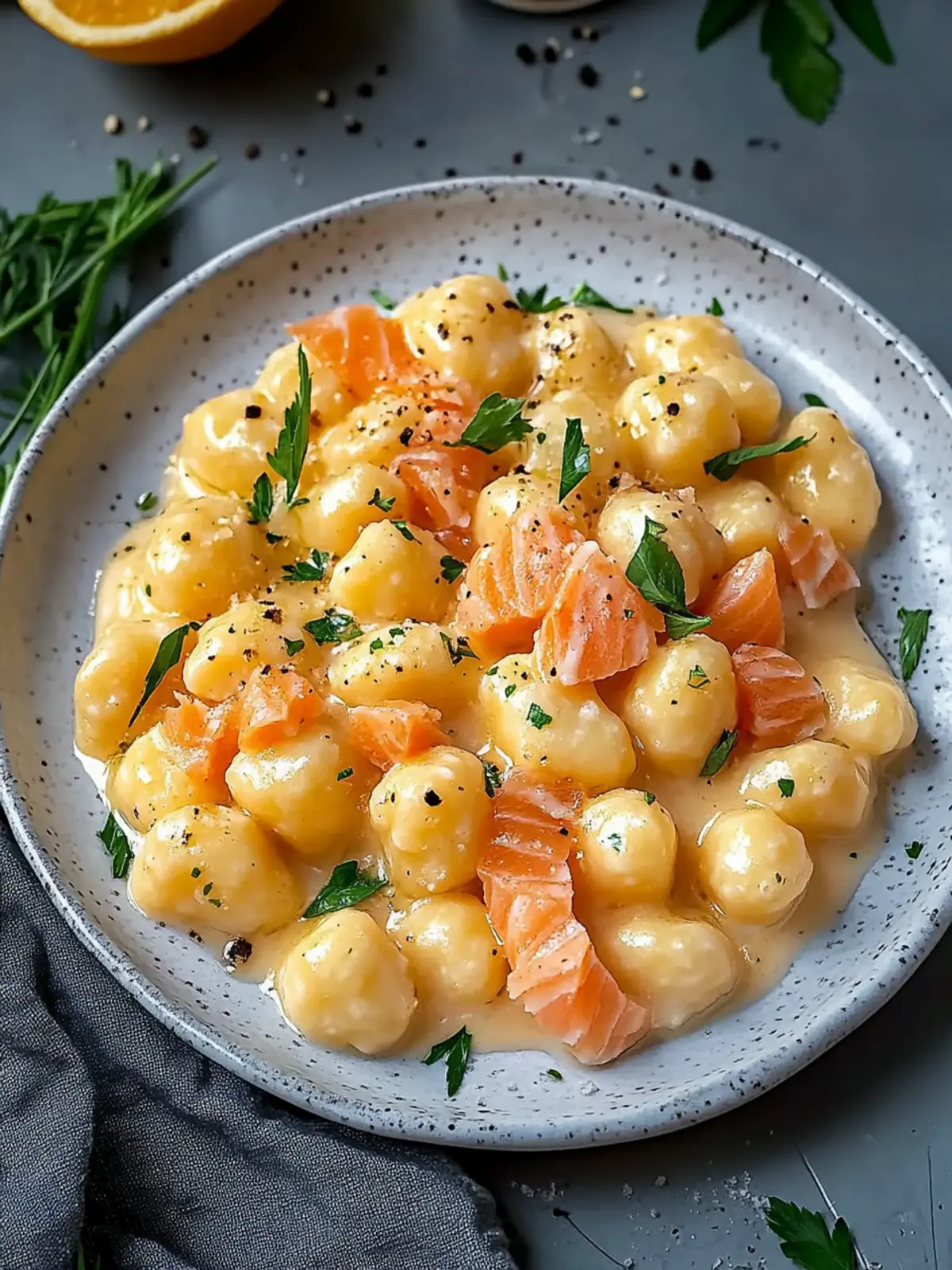 Juicy Smoked Salmon Gnocchi