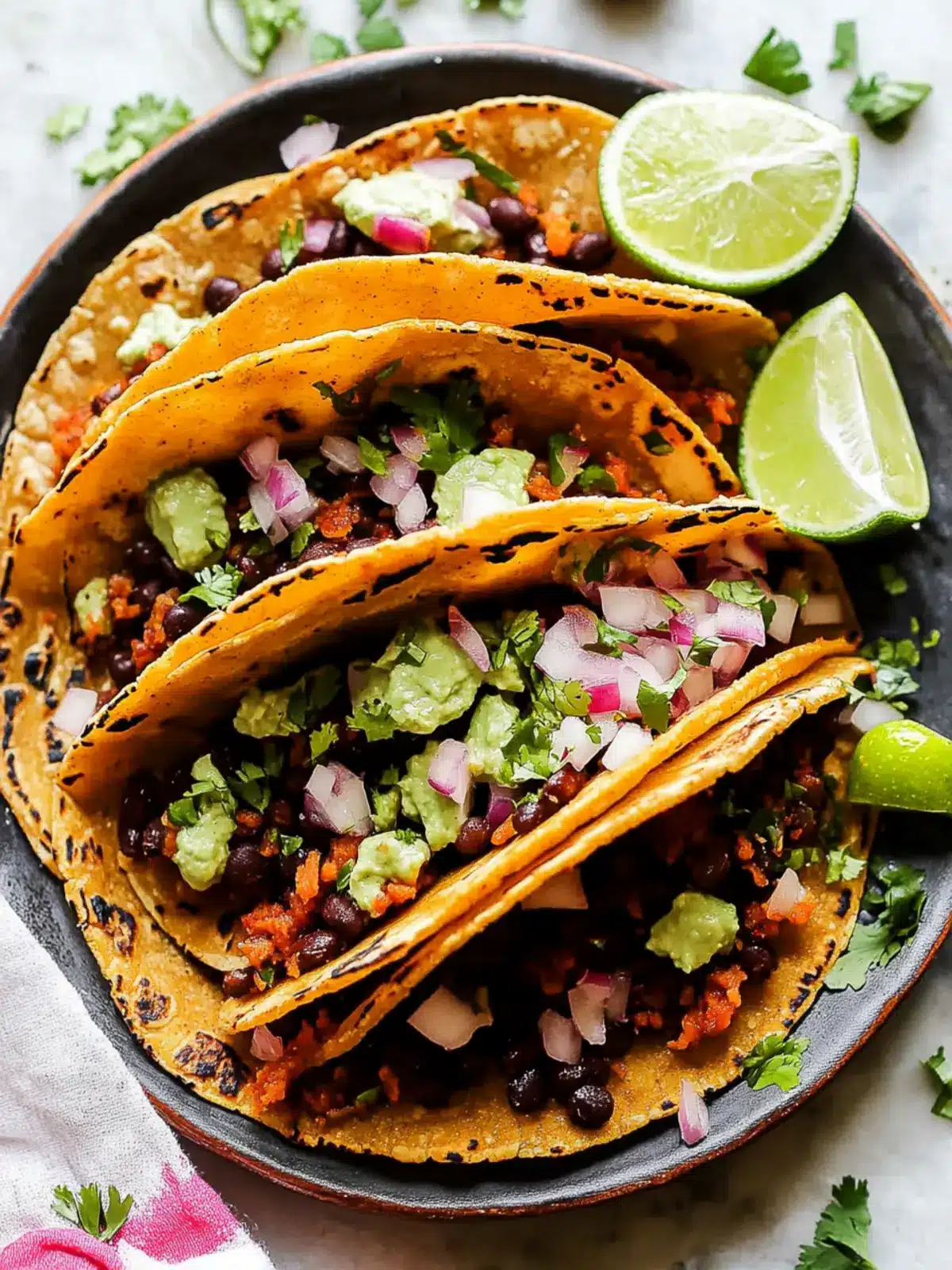 Crispy Black Bean Tacos