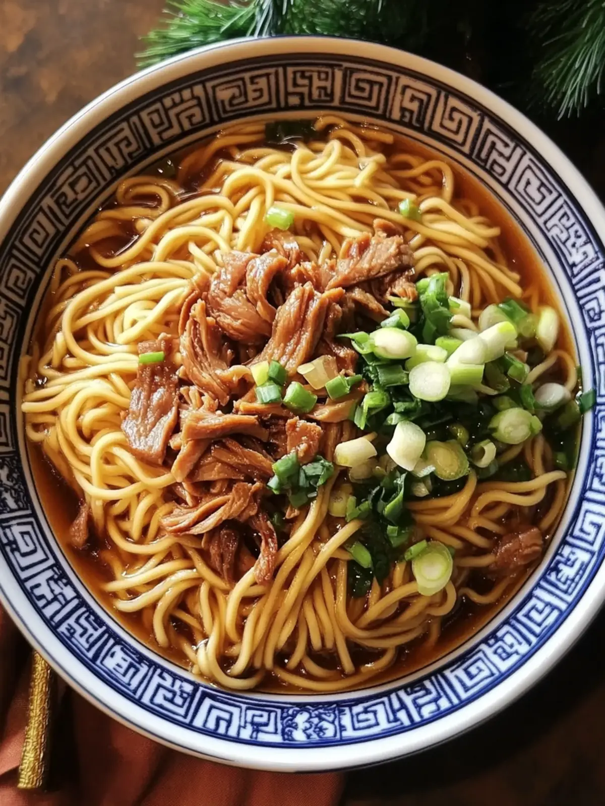 Shanghai-Style New Year Noodles with Pork