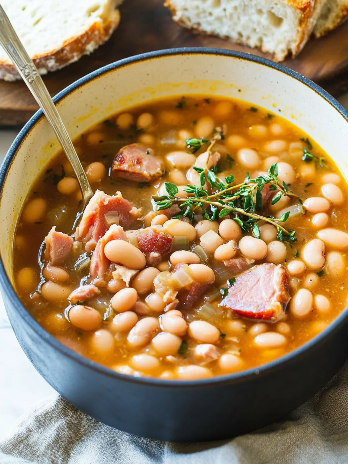 Easy Navy Bean Ham Bone Soup