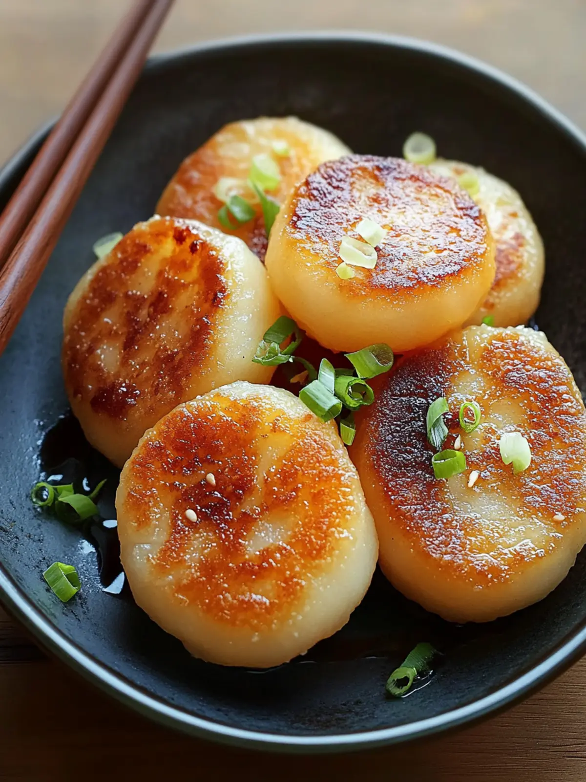 Pan-Fried Japanese Potato Mochi