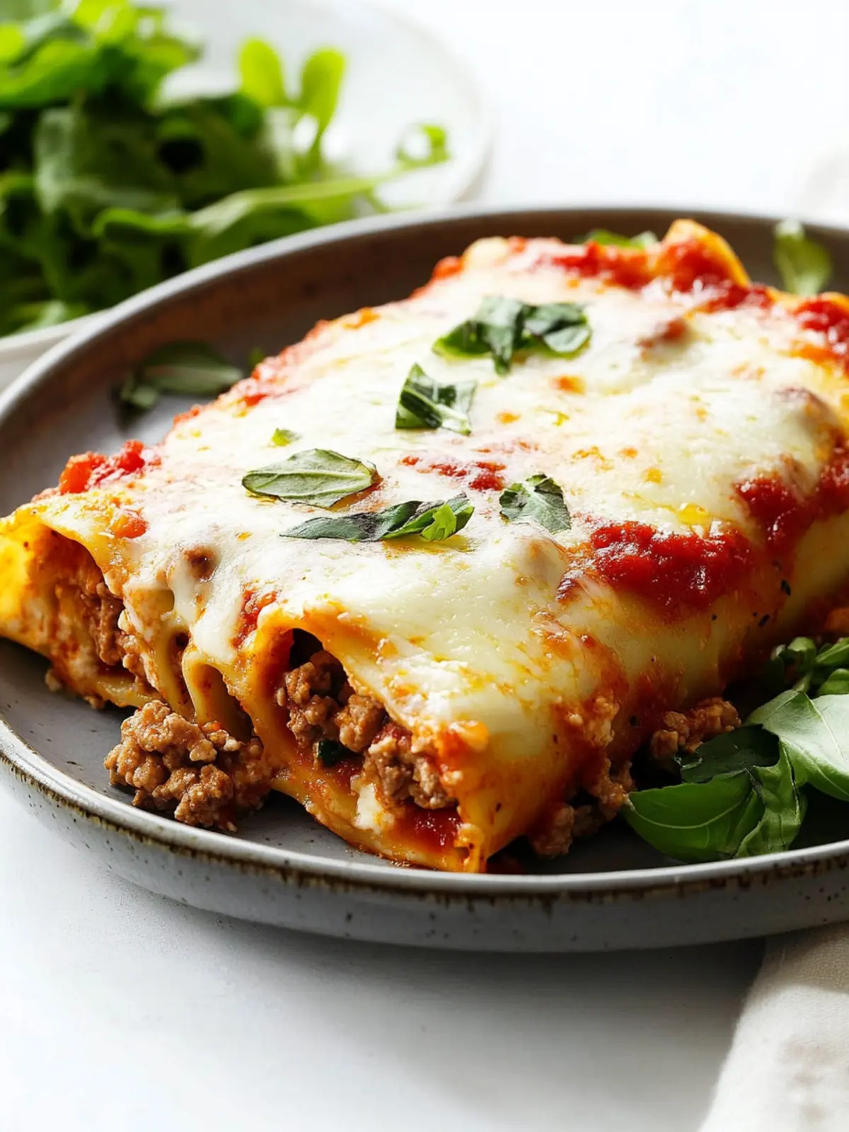 Beef and Cheese Cannelloni