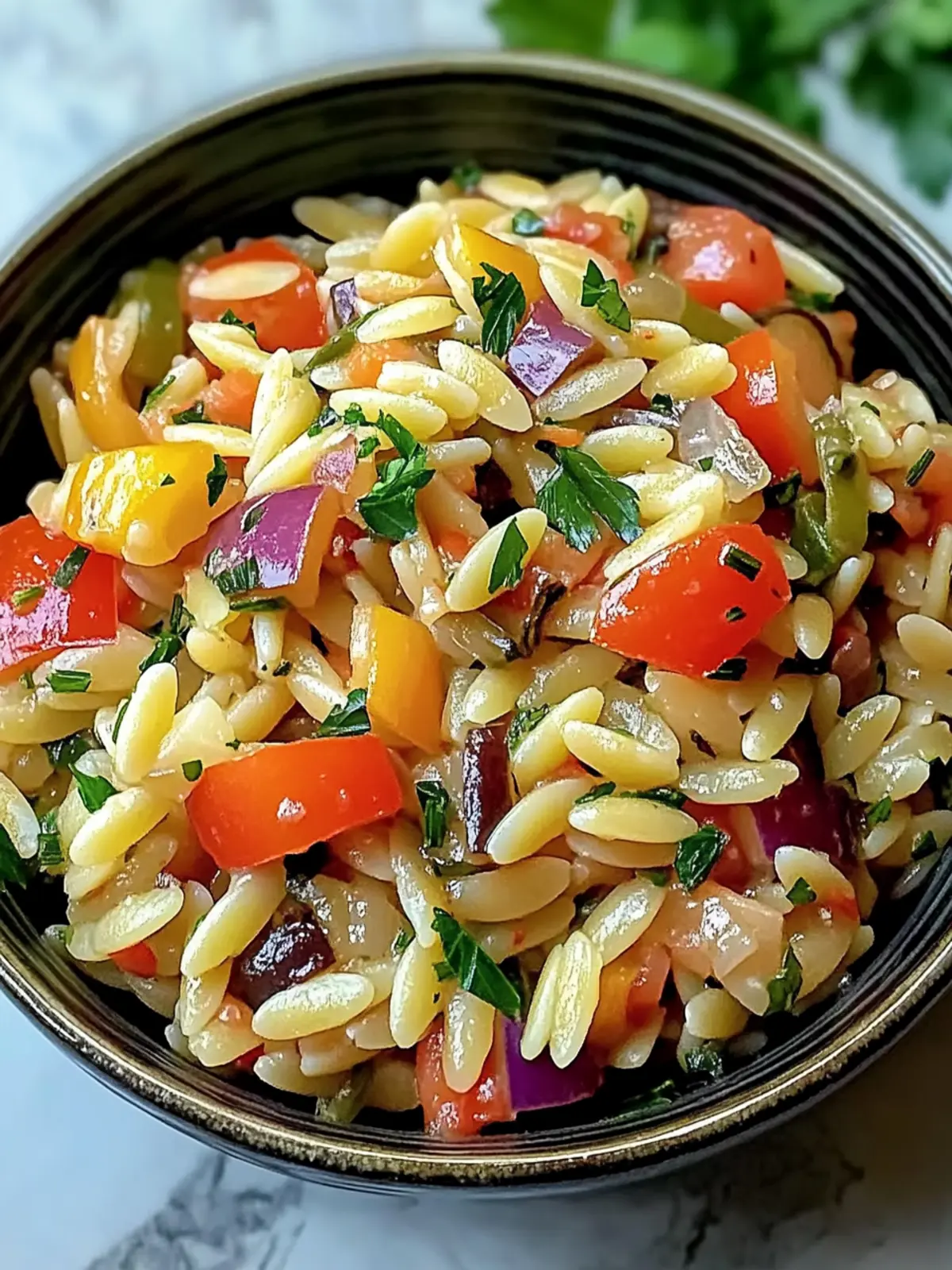 Roasted Vegetable Orzo