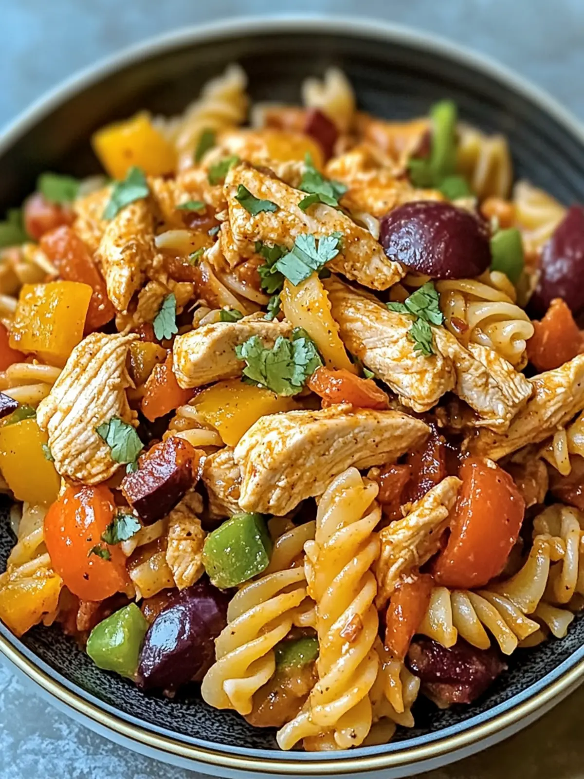 Chicken Fajita Pasta Salad