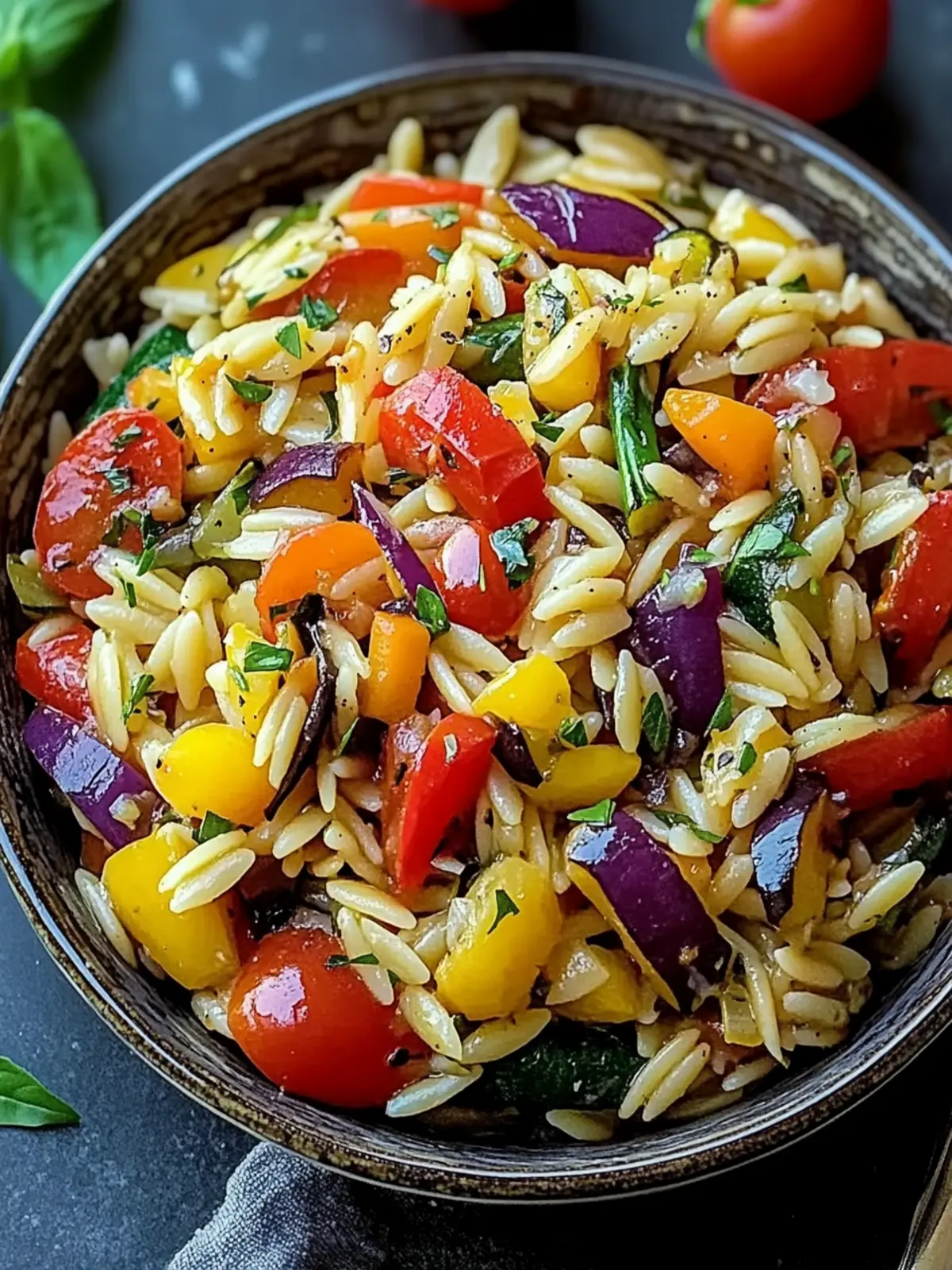 Roasted Vegetable Orzo