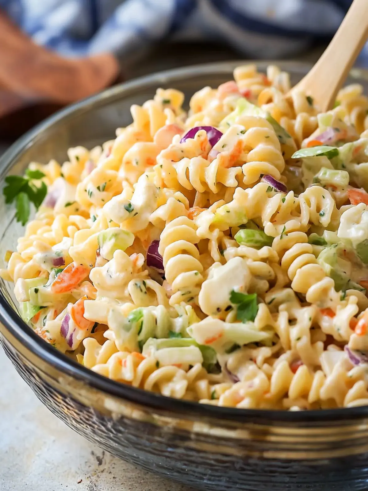 Coleslaw Pasta Salad