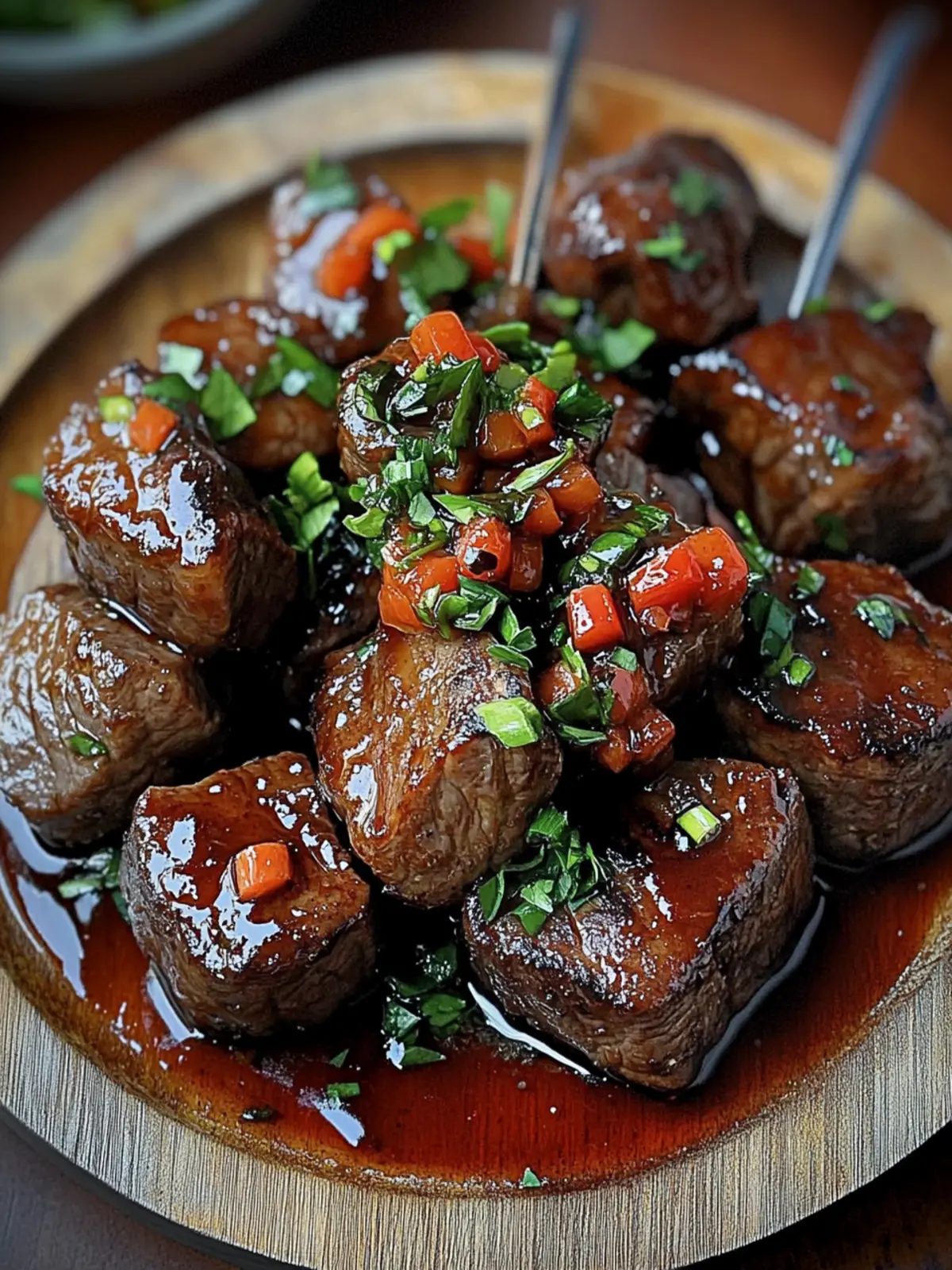 Sizzling Firecracker Steak Bites with Chili Butter