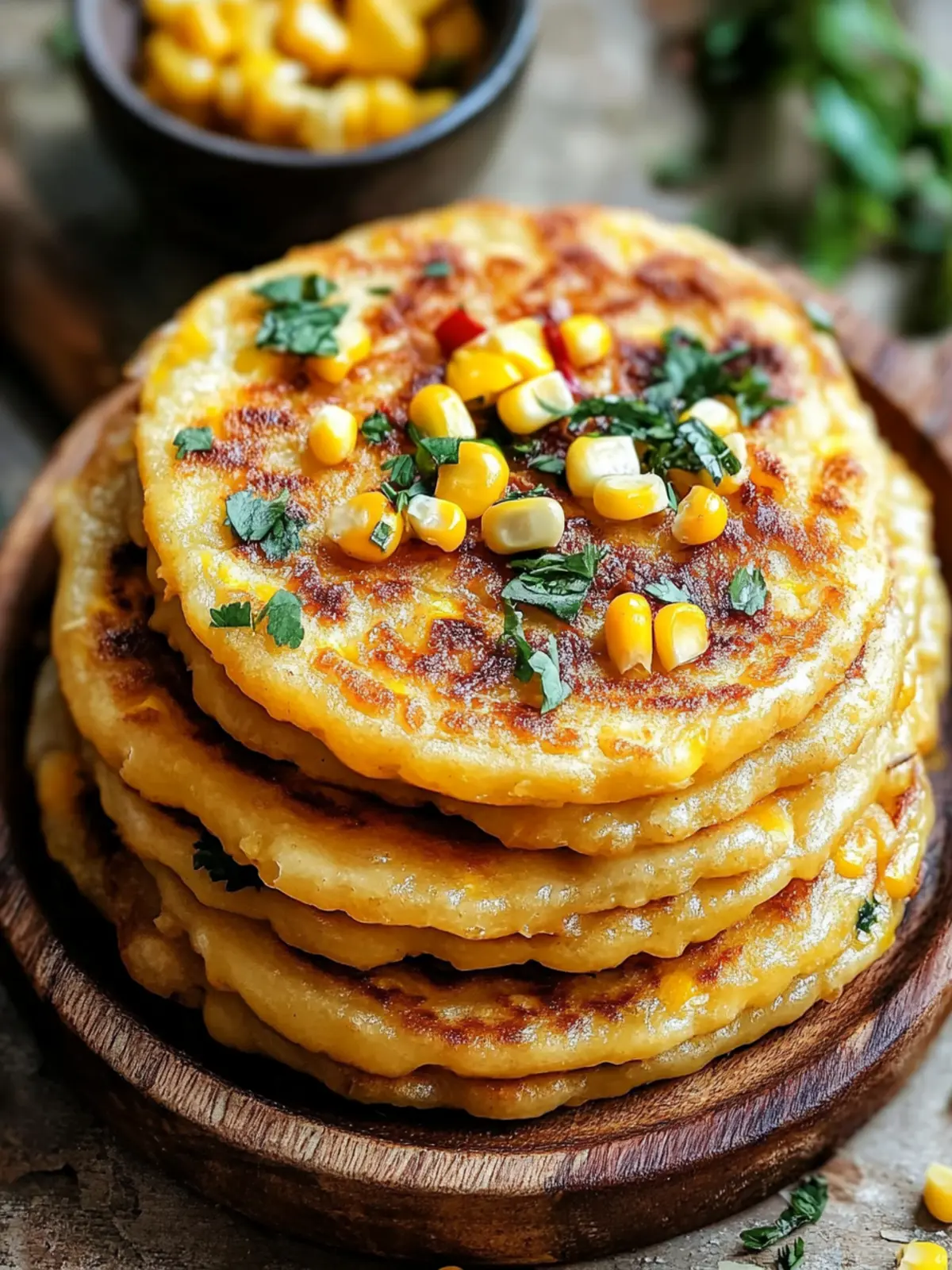 Venezuelan Sweet Corn Cachapas