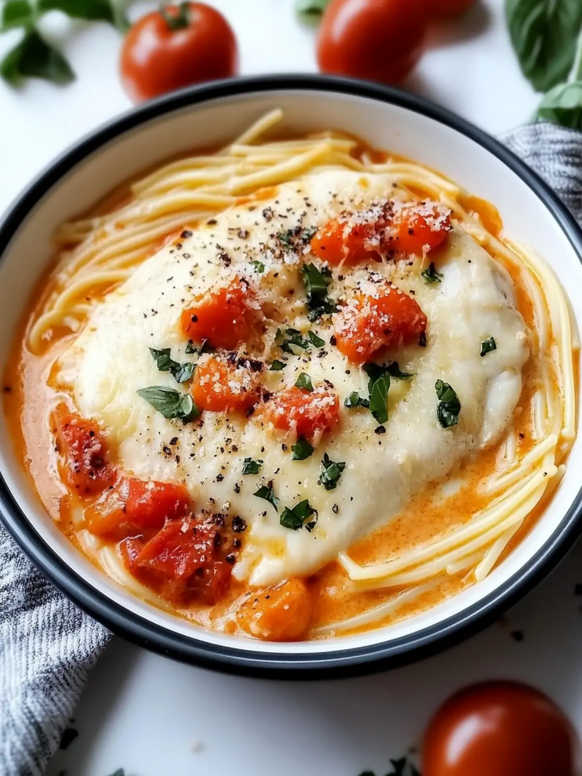 Crock Pot Creamy Chicken Parmesan