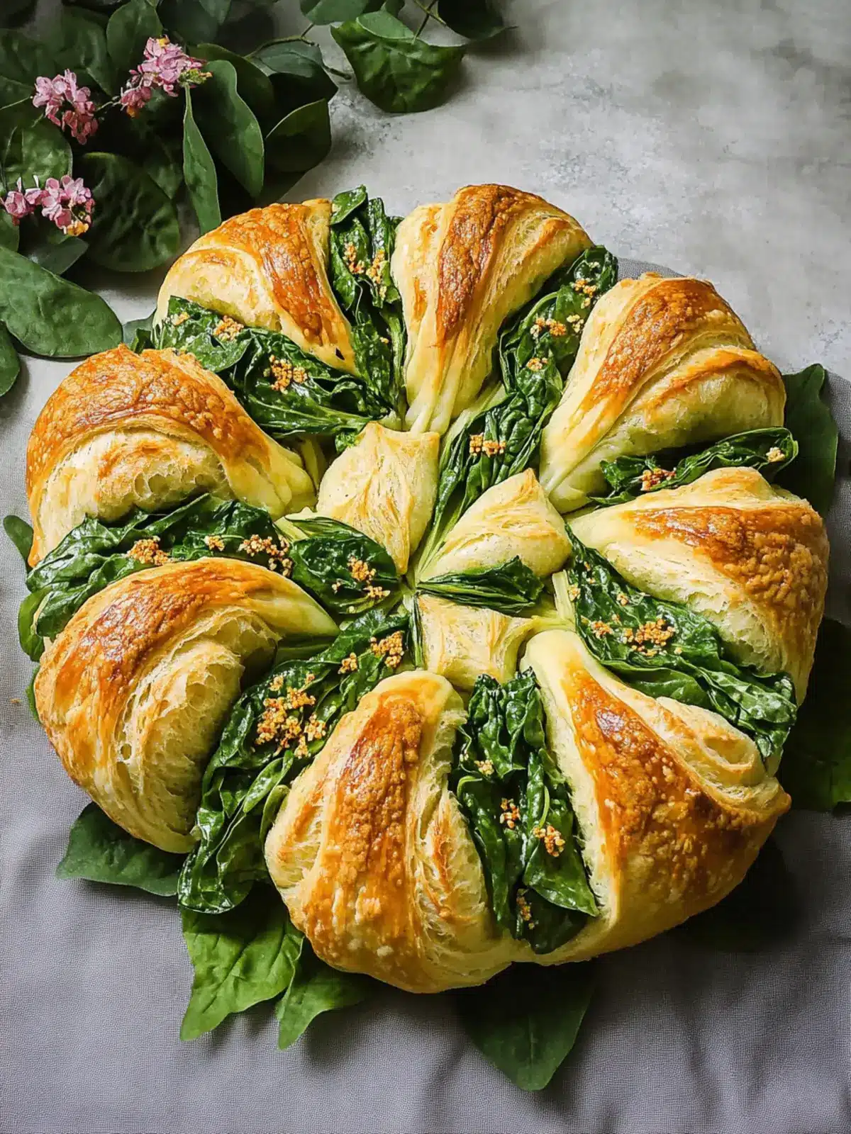 Spring Greens Star Bread