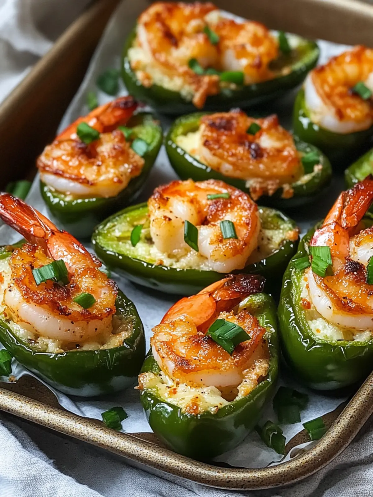 Fiery Cajun Shrimp Stuffed Jalapeños