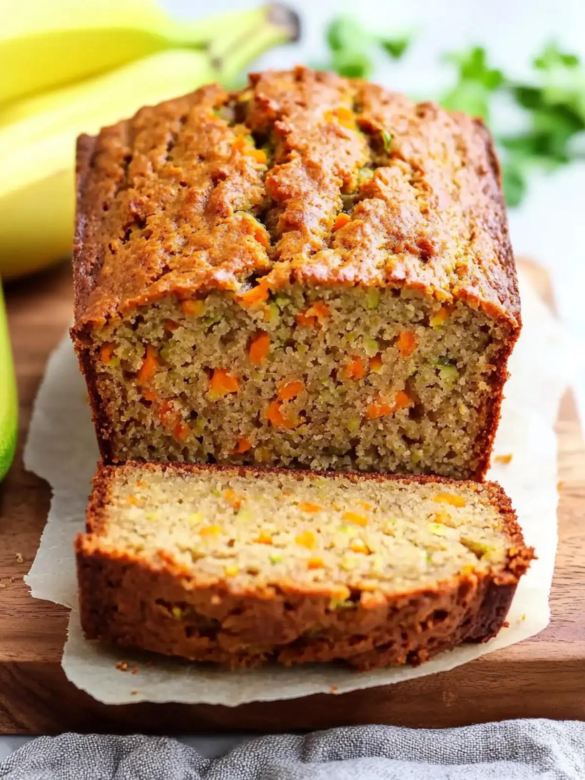 Zucchini Carrot Banana Bread