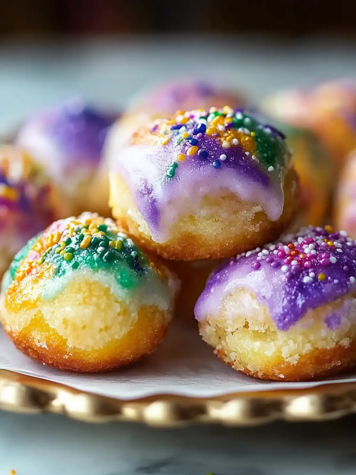 Easy King Cake Bites