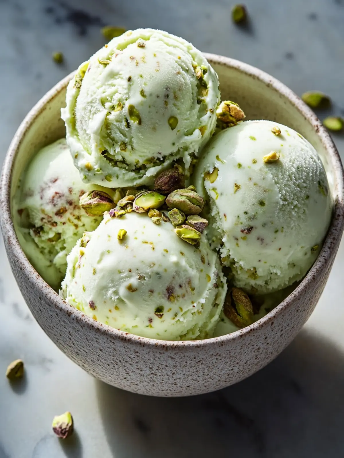 Pistachio Cottage Cheese Ice Cream