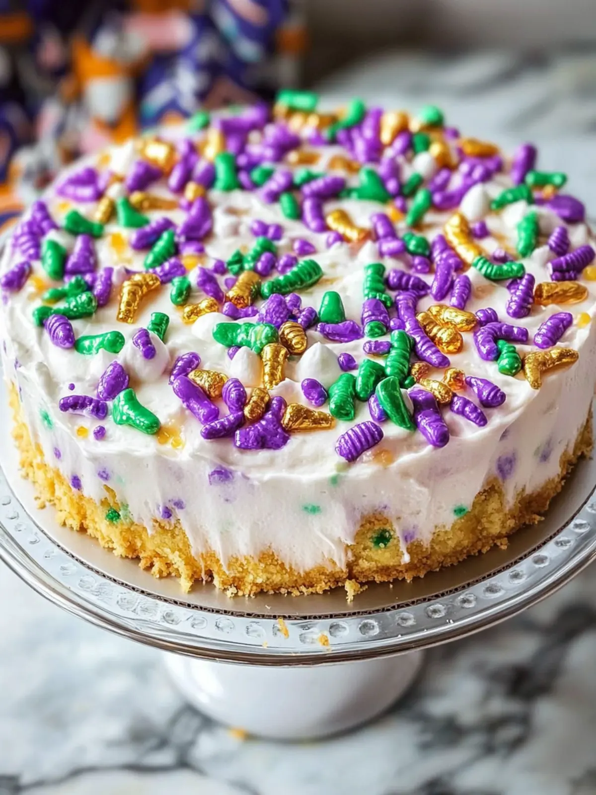 King Cake Poke Cake