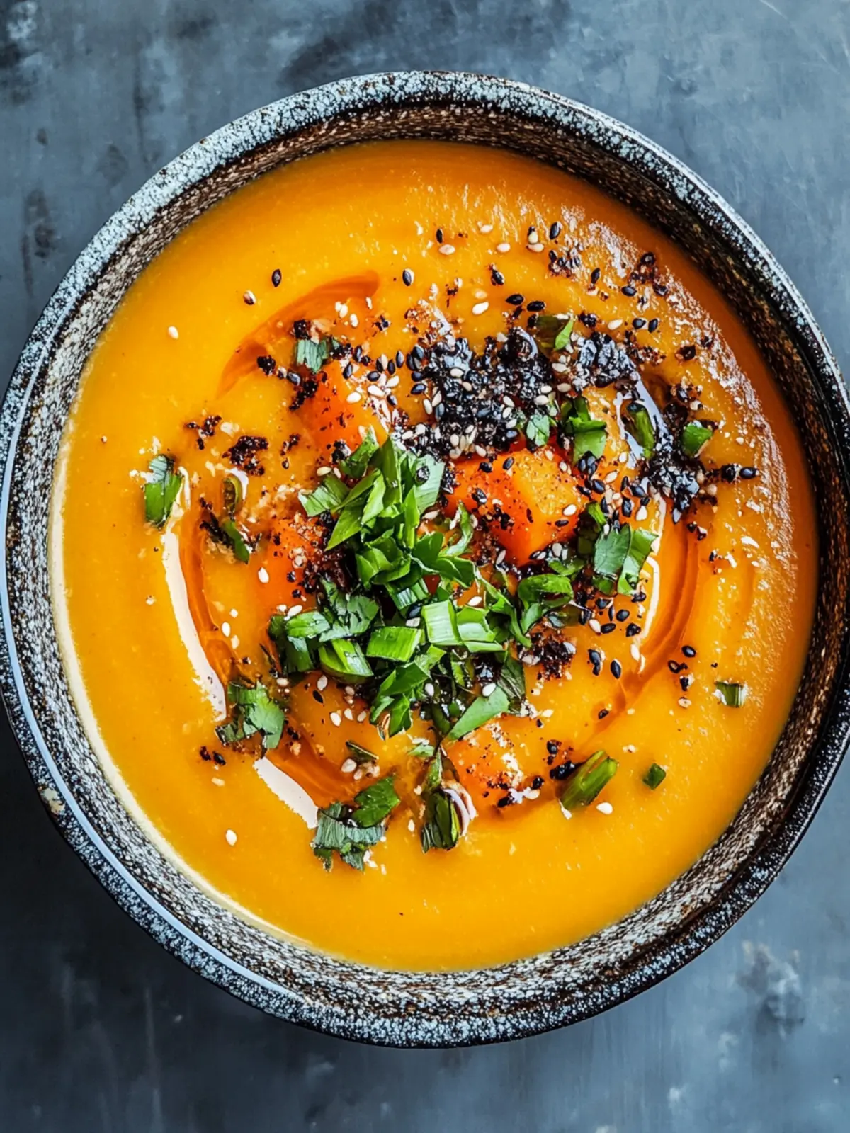 Spicy Miso Carrot Soup