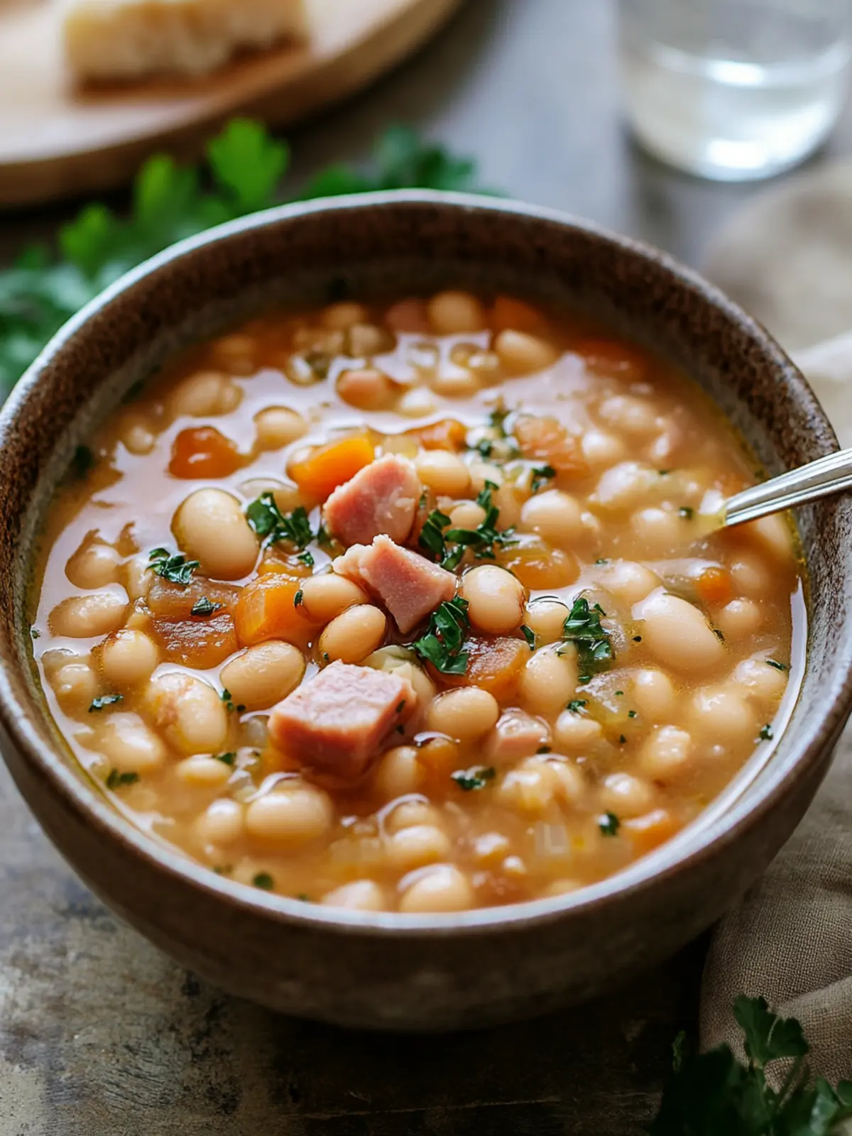Protein-Rich Ham & Bean Soup