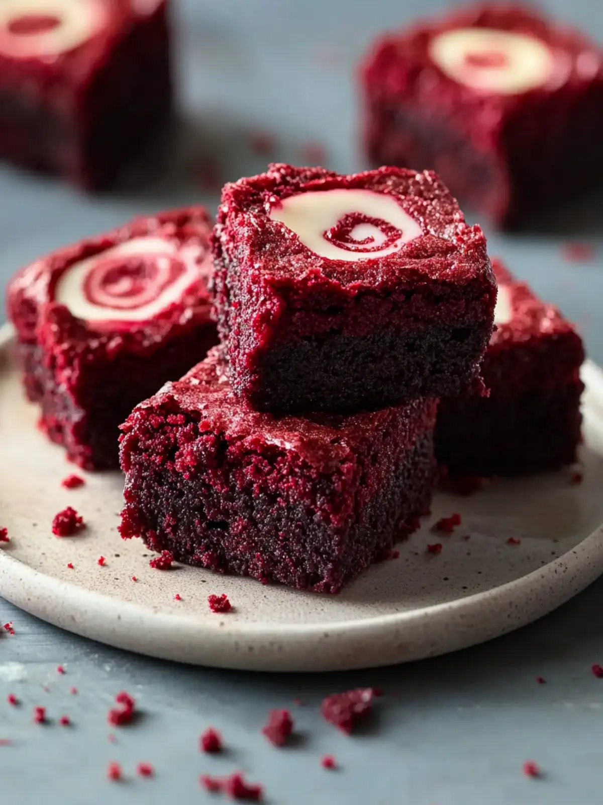 Red Velvet Brownie Bites