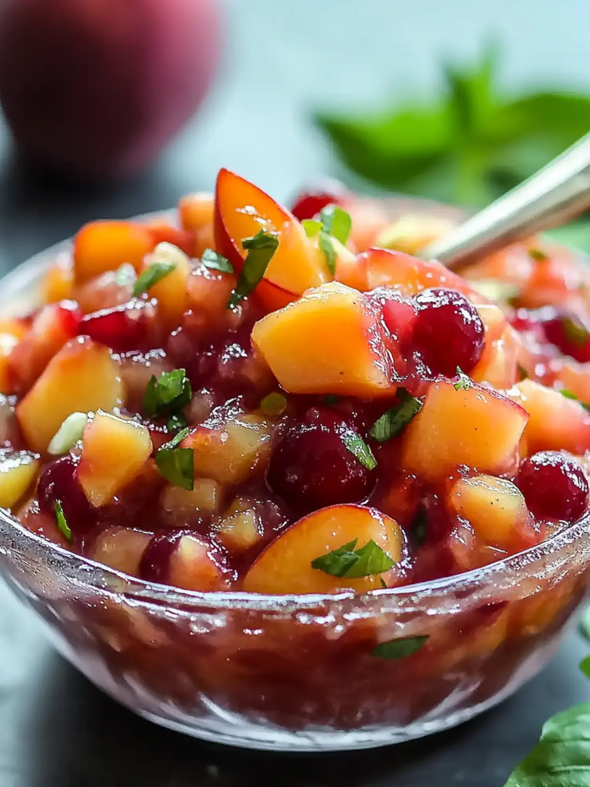Peach Cherry Salsa