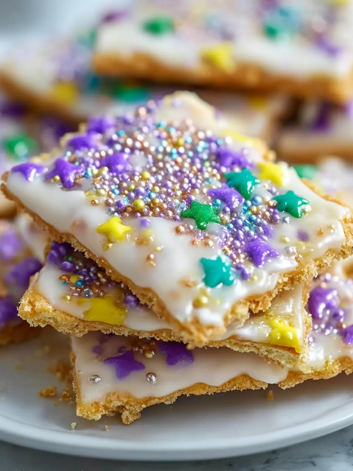 King Cake Cracker Candy
