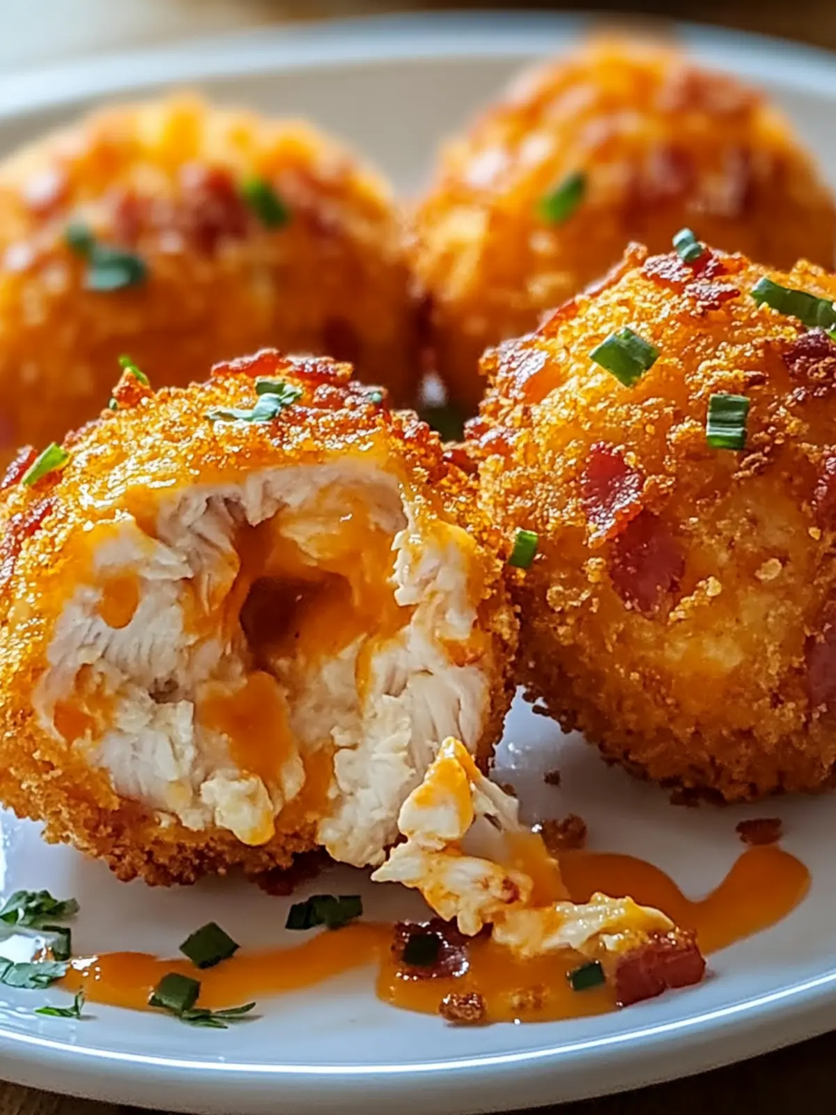 Buffalo Chicken Bacon Bombs