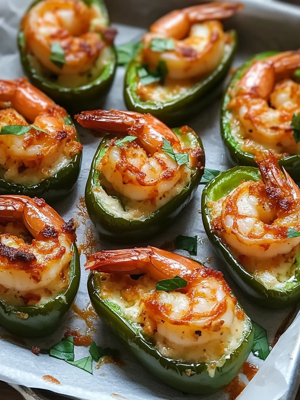 Fiery Cajun Shrimp Stuffed Jalapeños