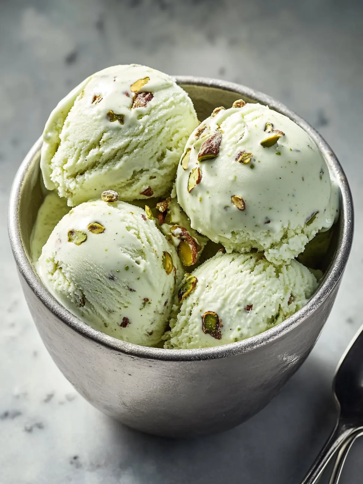 Pistachio Cottage Cheese Ice Cream