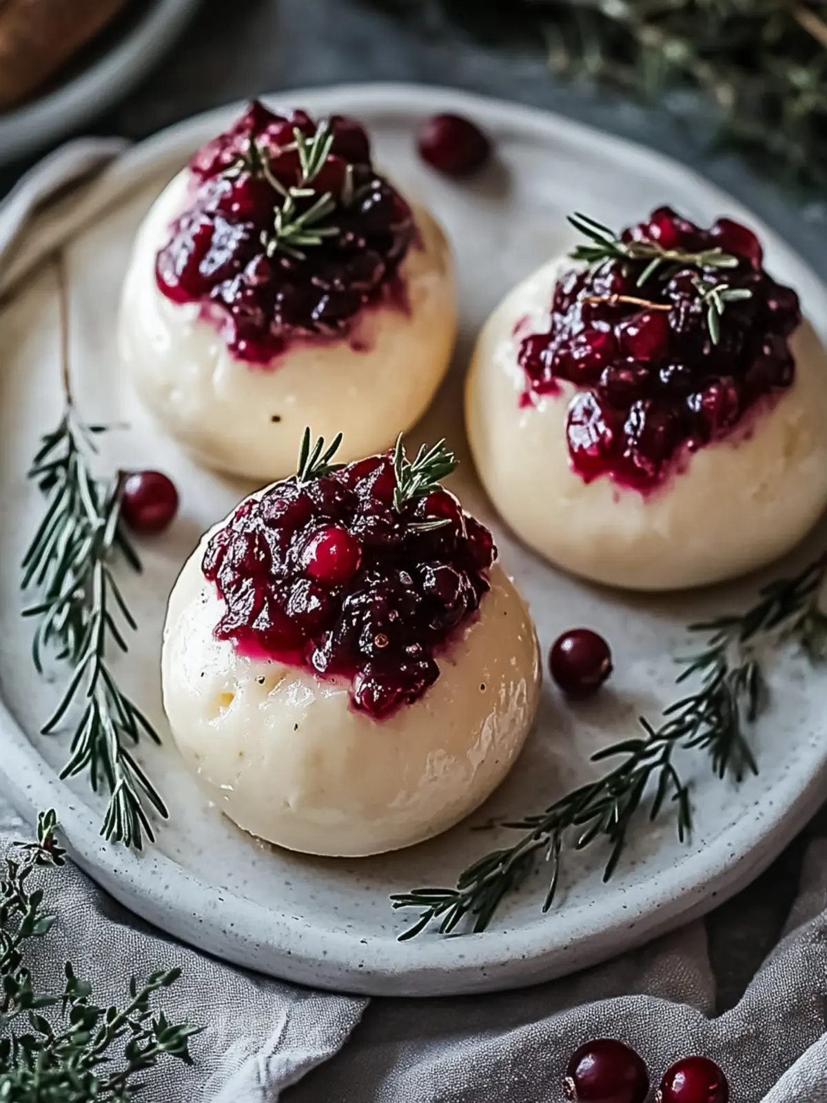 Cranberry Brie Bombs