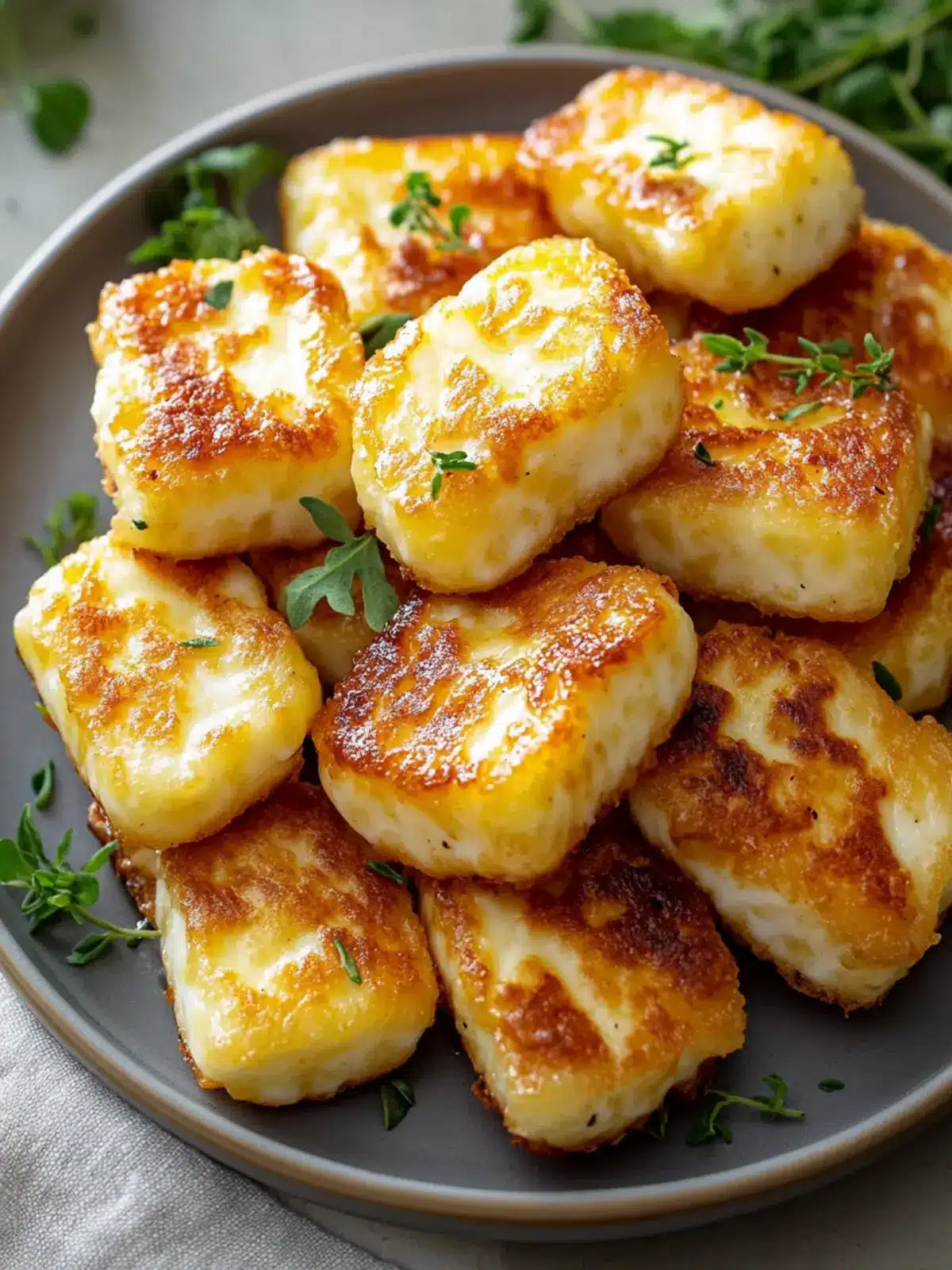Golden Pan-Fried Halloumi Bites