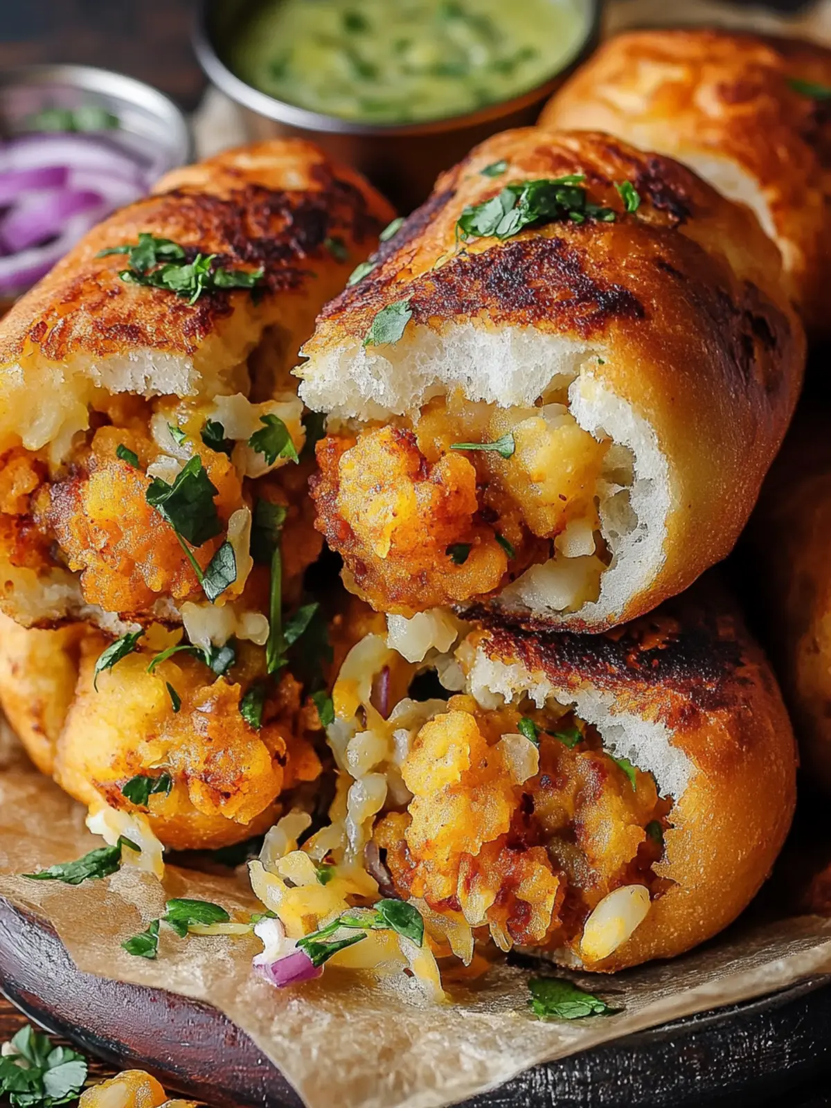 Mumbai-Style Vada Pav with Spiced Chutney