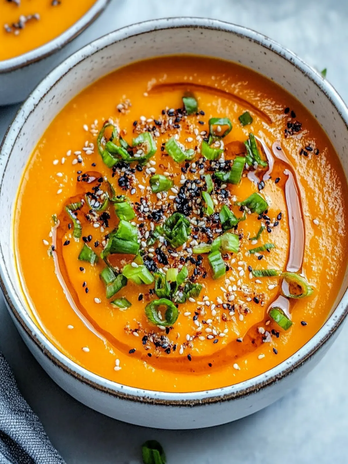 Spicy Miso Carrot Soup
