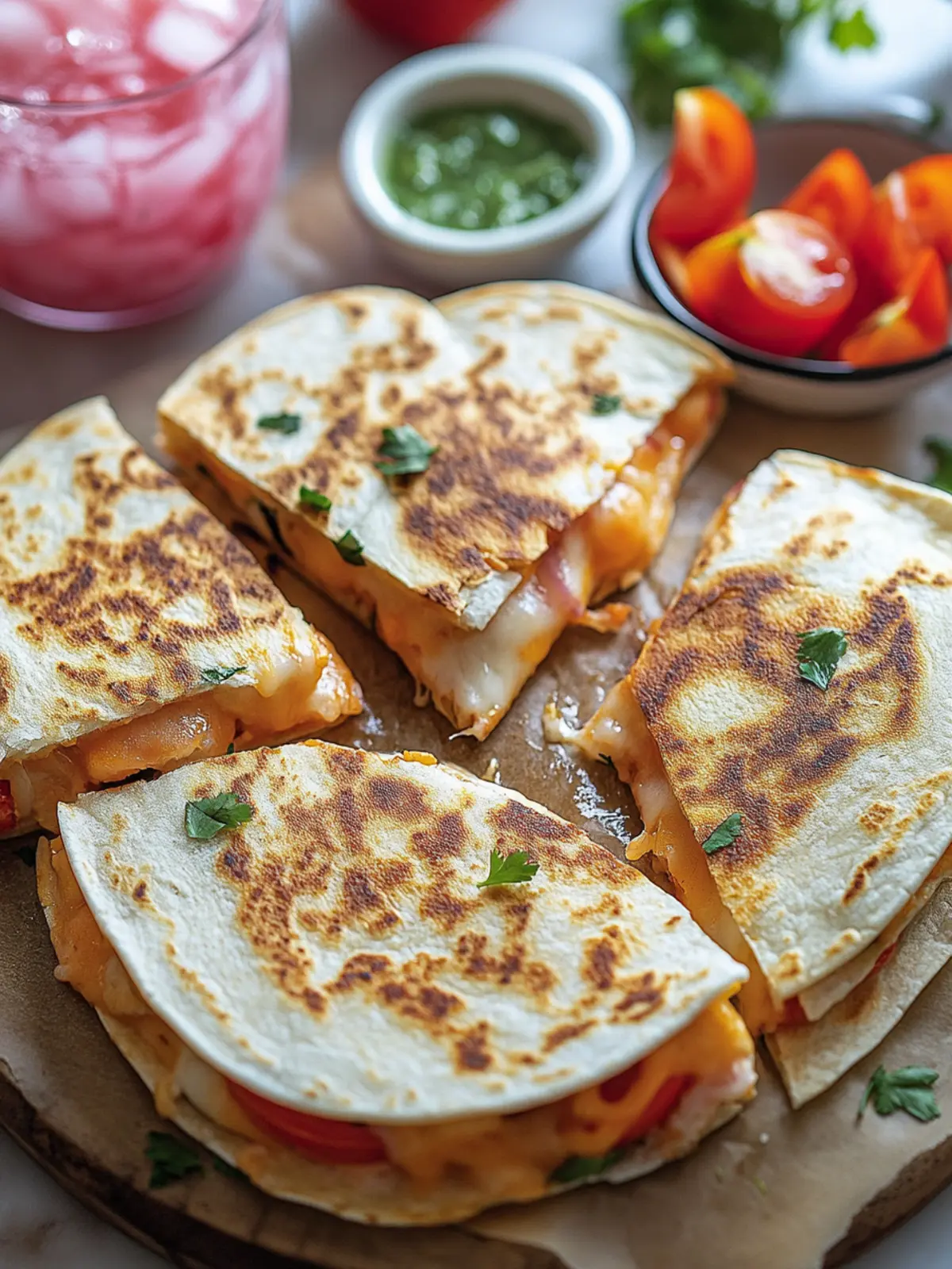 Heart-Shaped Quesadillas