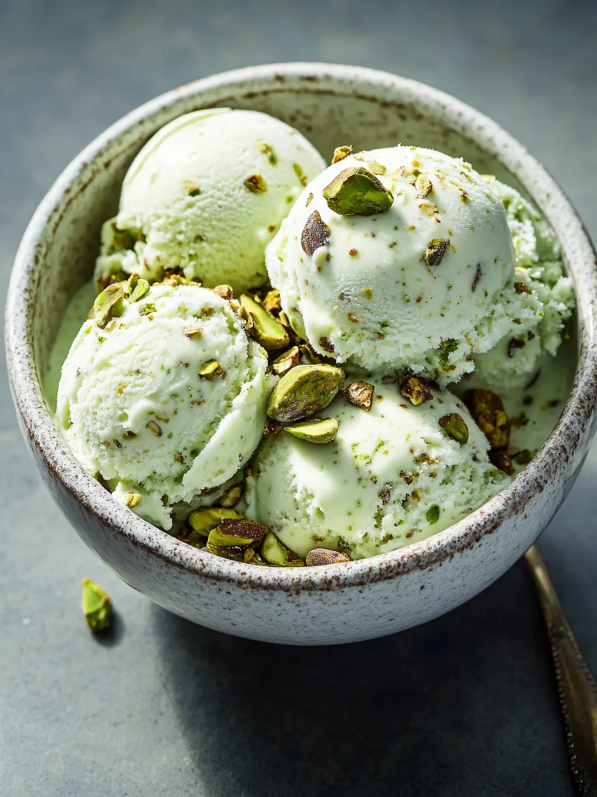 Pistachio Cottage Cheese Ice Cream