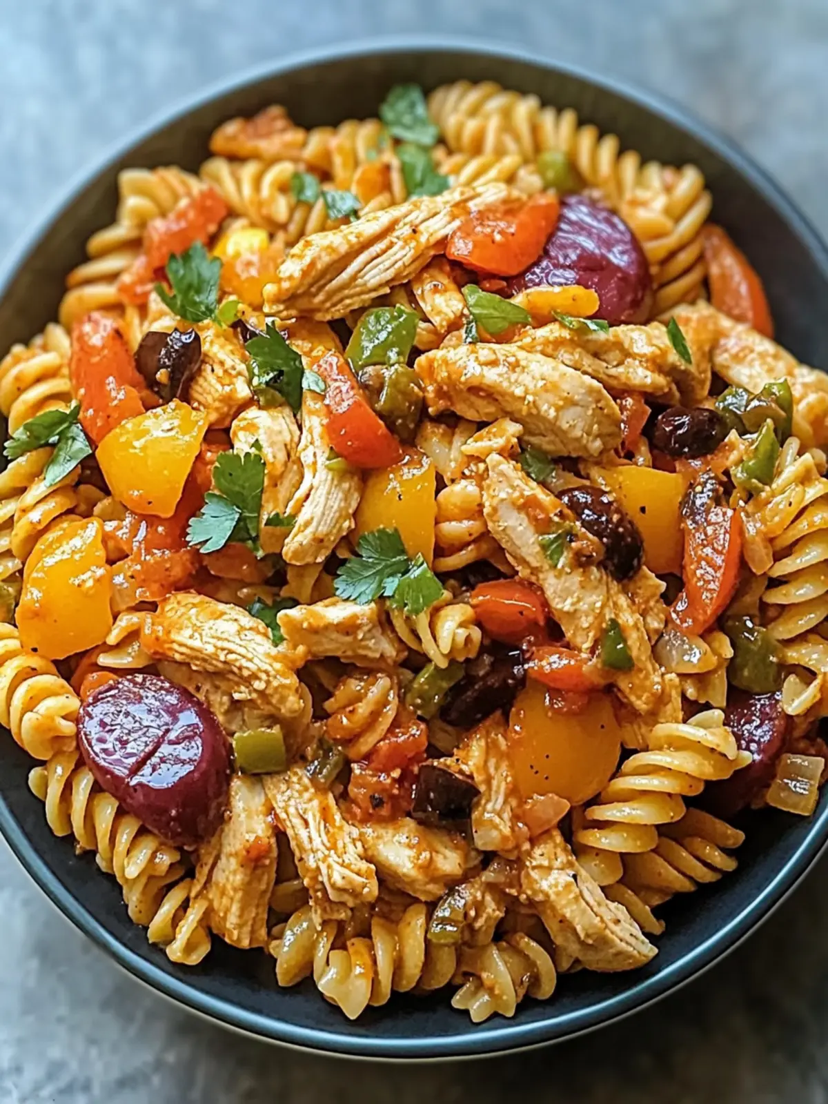 Chicken Fajita Pasta Salad