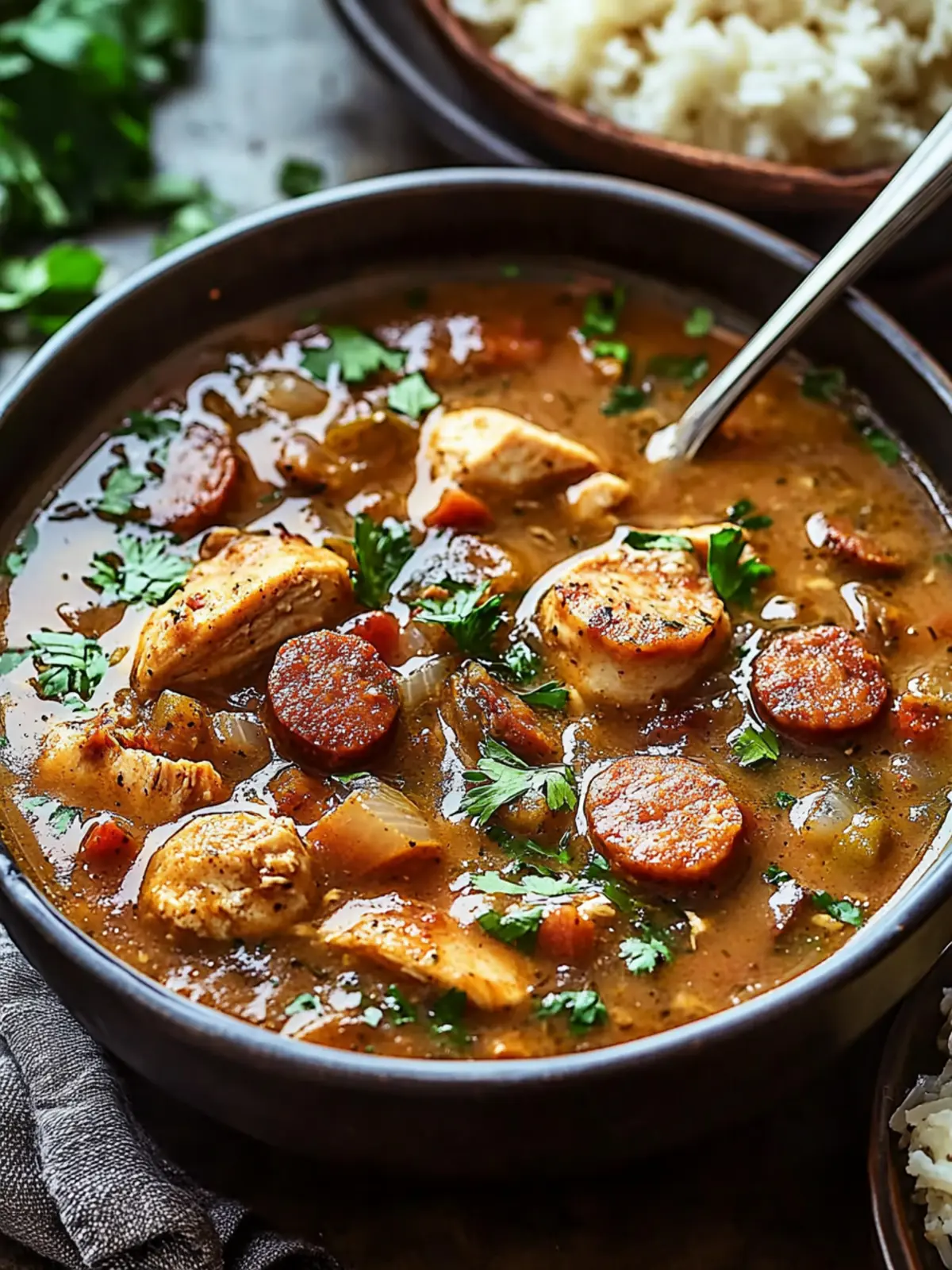 Cajun Chicken and Sausage Gumbo