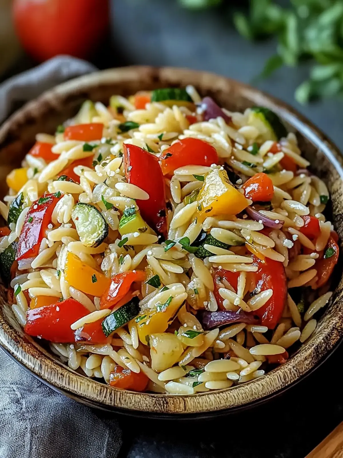 Roasted Vegetable Orzo