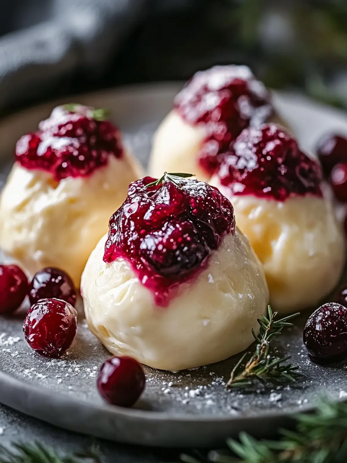Cranberry Brie Bombs