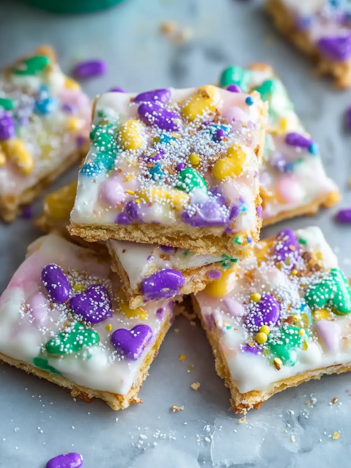 King Cake Cracker Candy