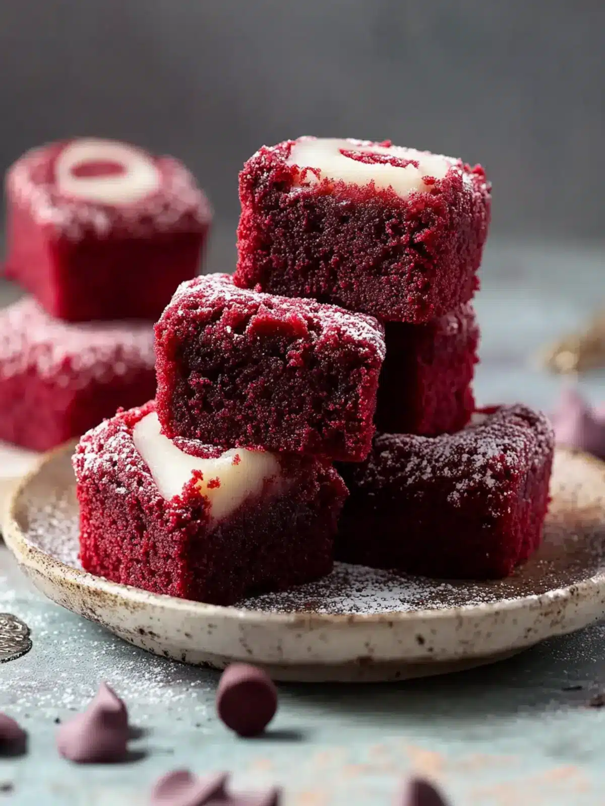 Red Velvet Brownie Bites
