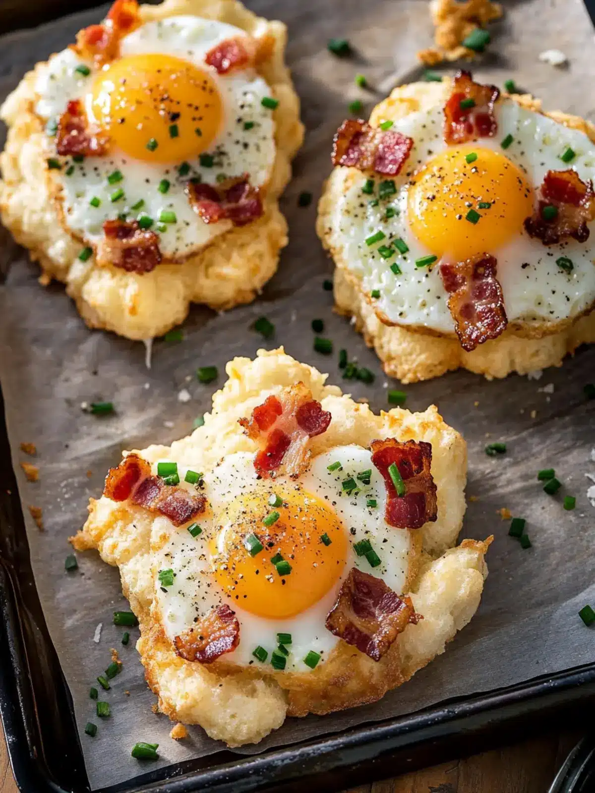 Bacon Parmesan & Chive Egg Clouds