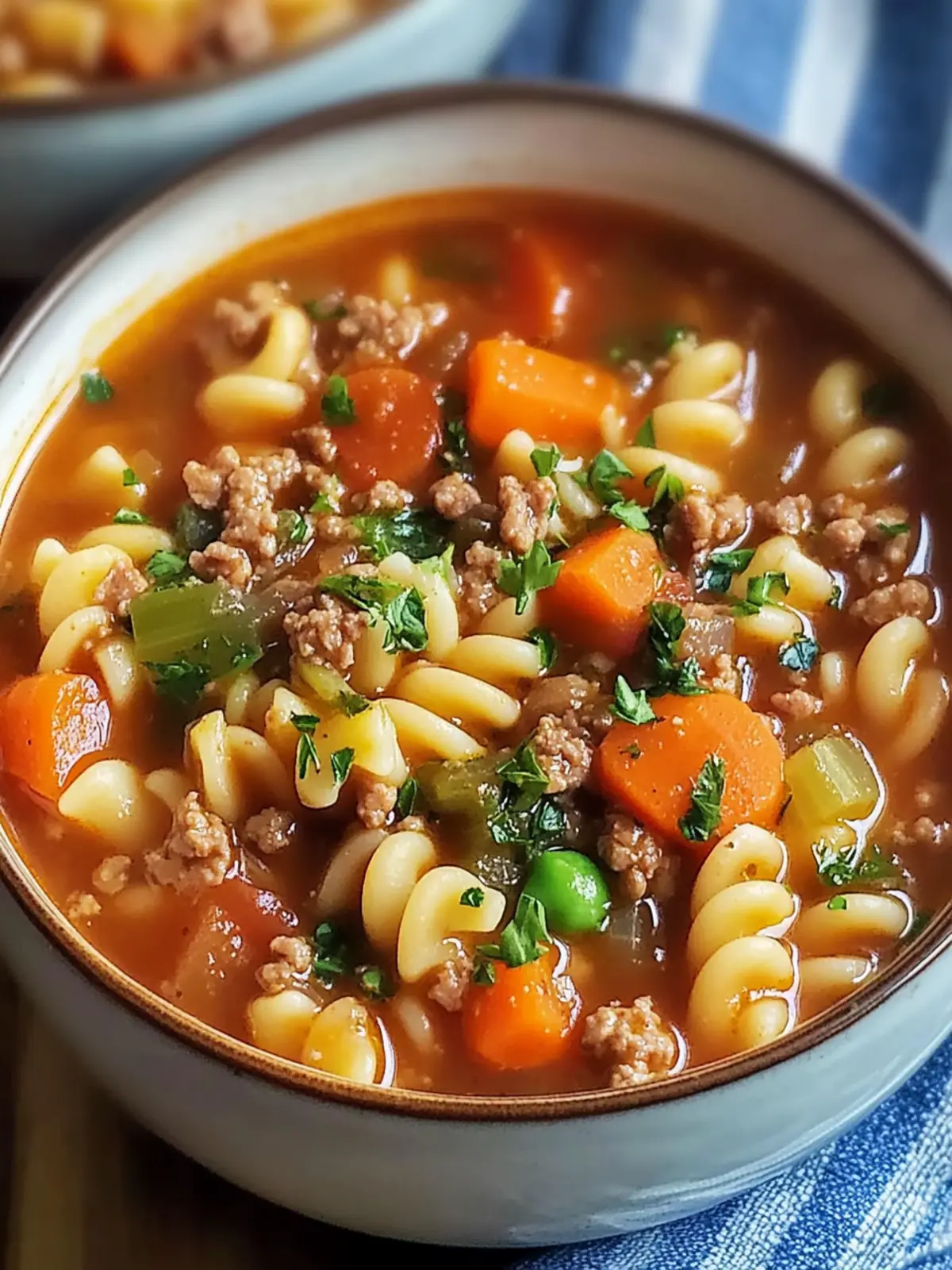 Ground Beef Pasta Soup