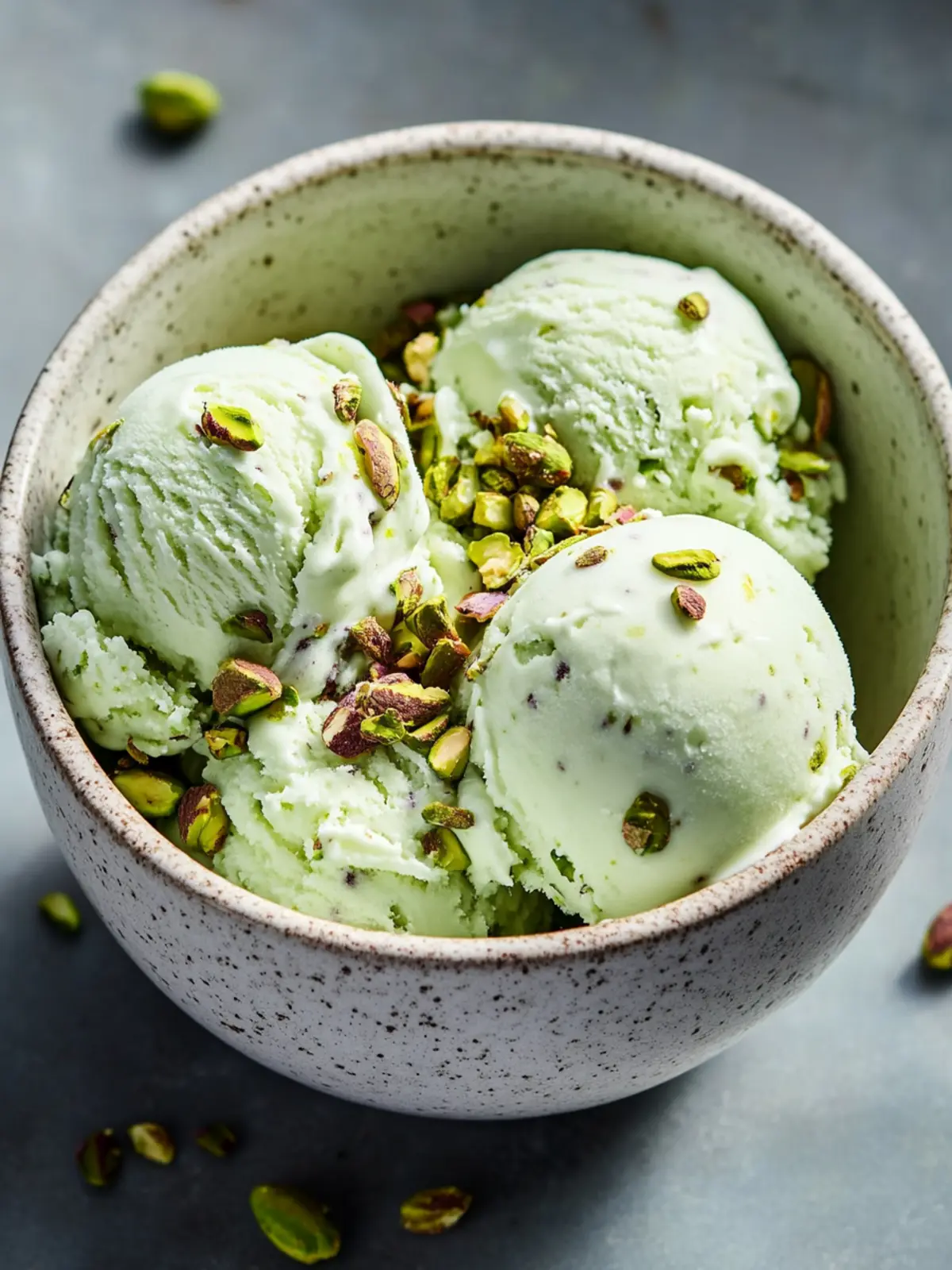 Pistachio Cottage Cheese Ice Cream