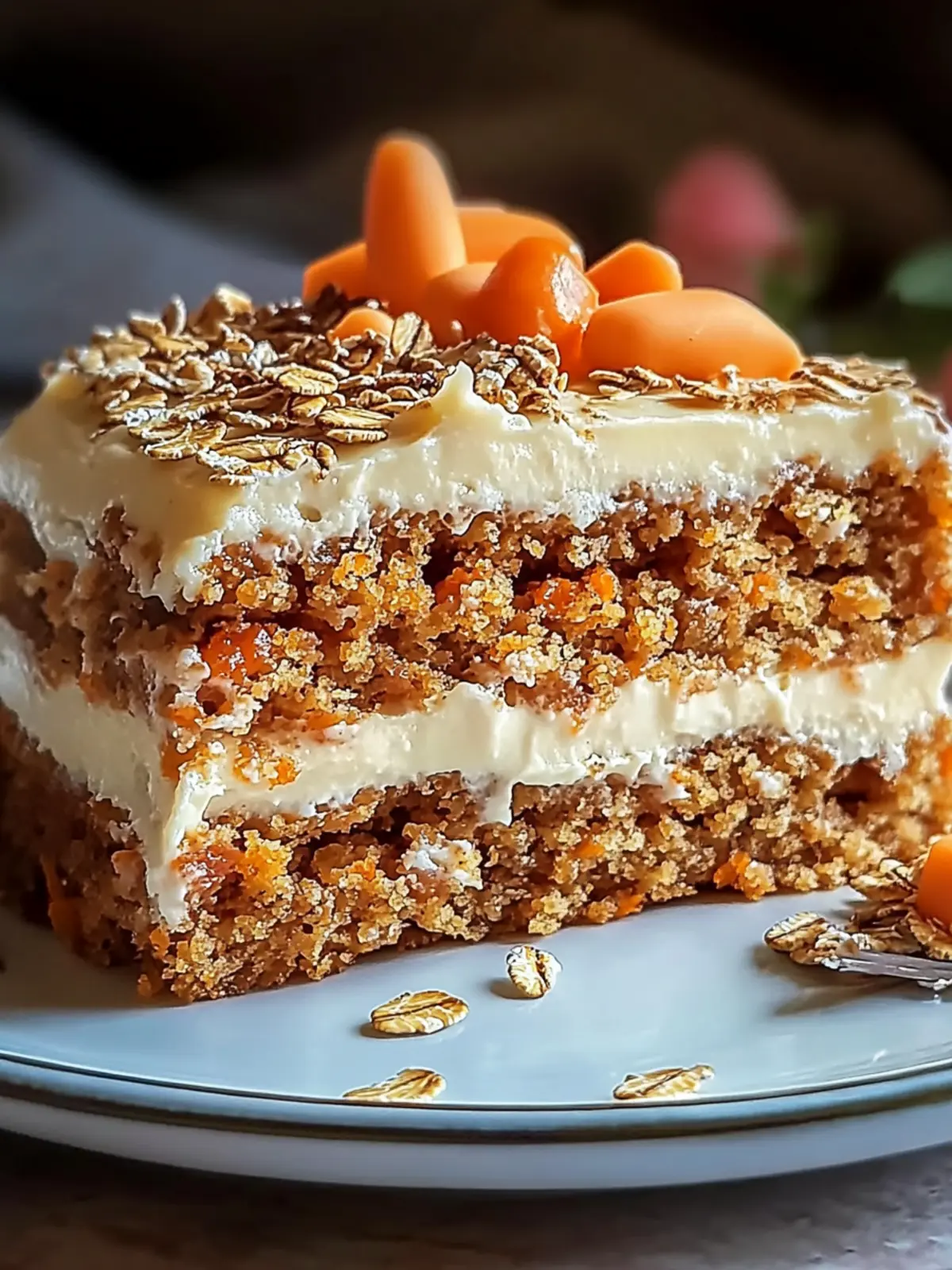 Flourless Oatmeal Carrot Cake